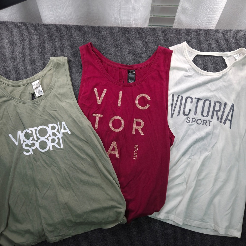 Victoria Sport Tank Top Bundle Women Size S Multicolor Good Athleisure 3pk